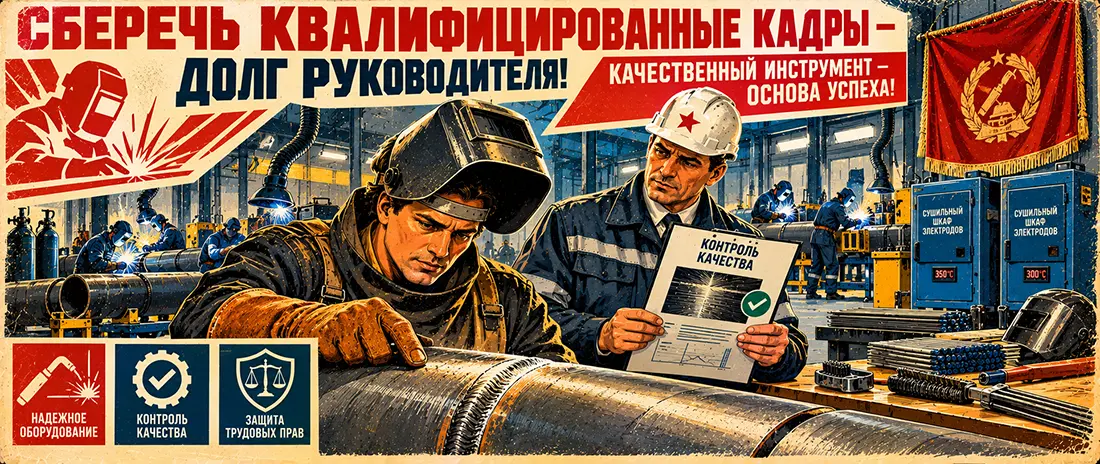 Подняли ставку, привезли аттестованных профи, а через неделю бытовки снова пустые: почему от вас бегут сварщики НАКС